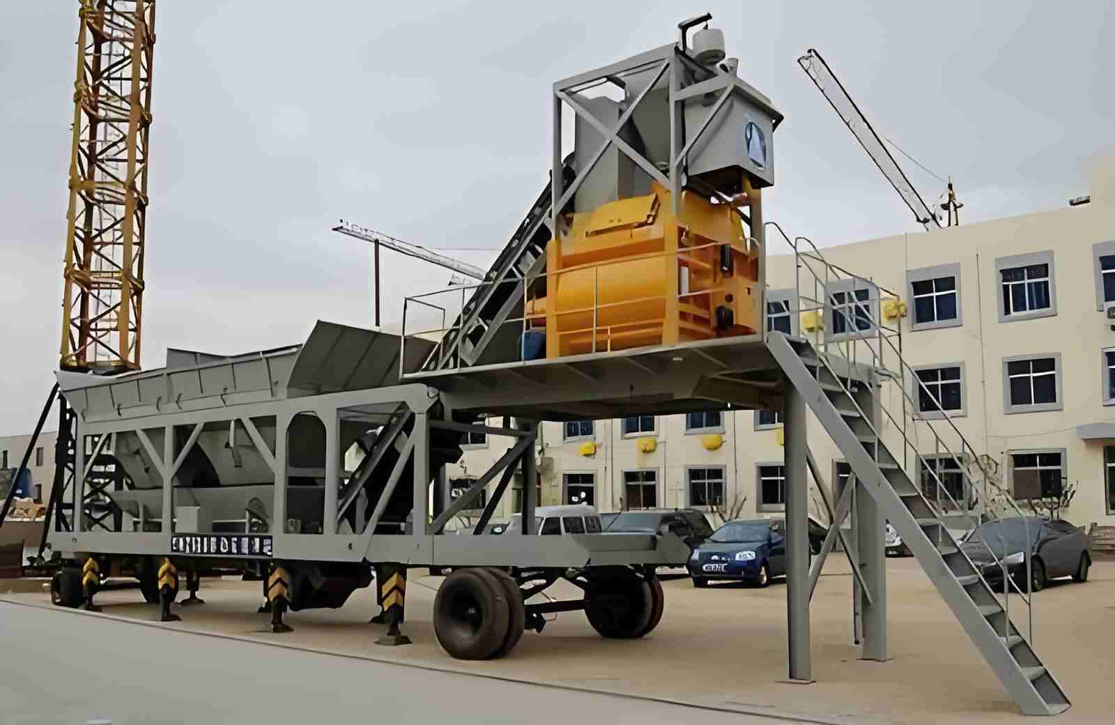 YHZS35 Mobile concrete batching plant