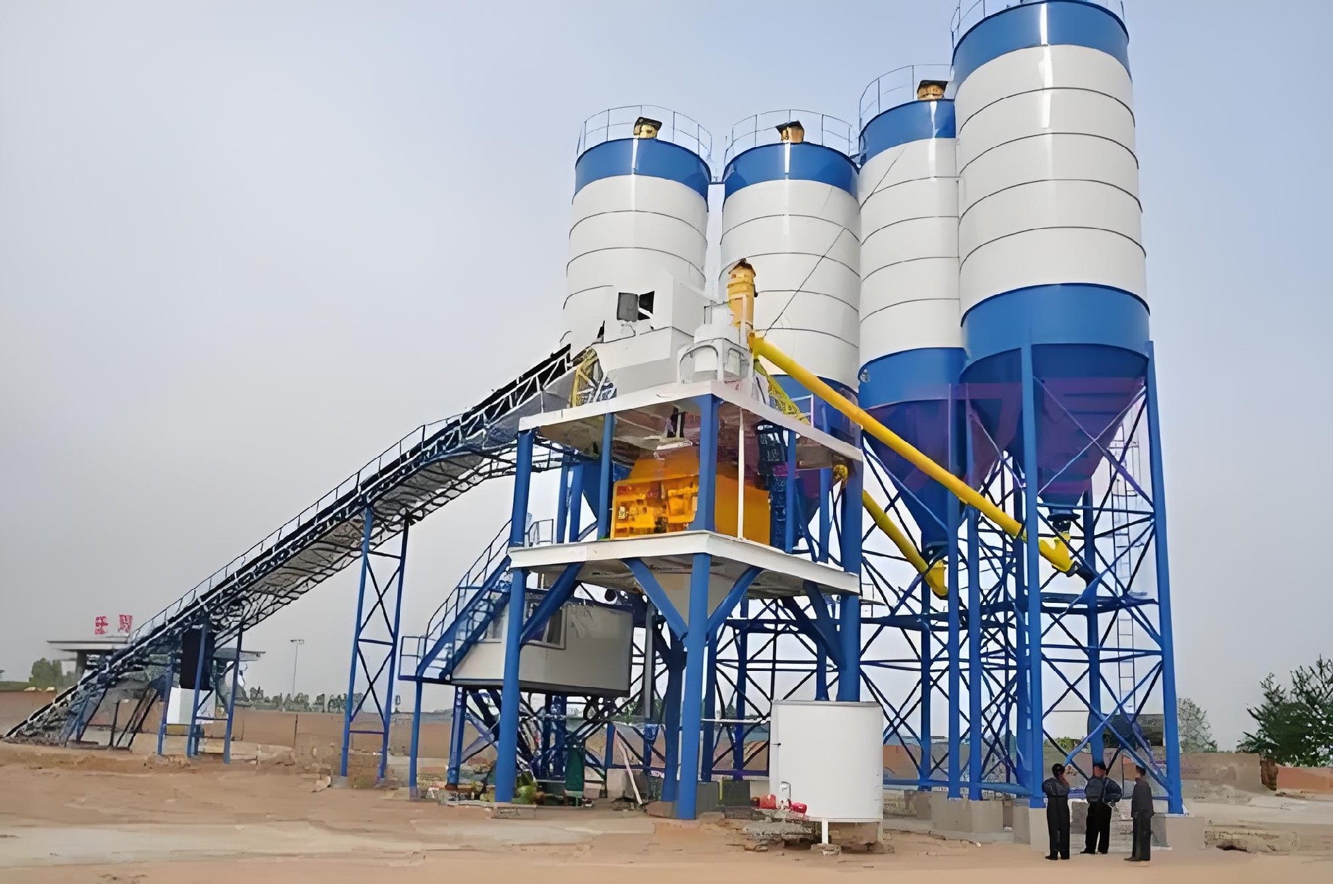HZS90 concrete batching plant