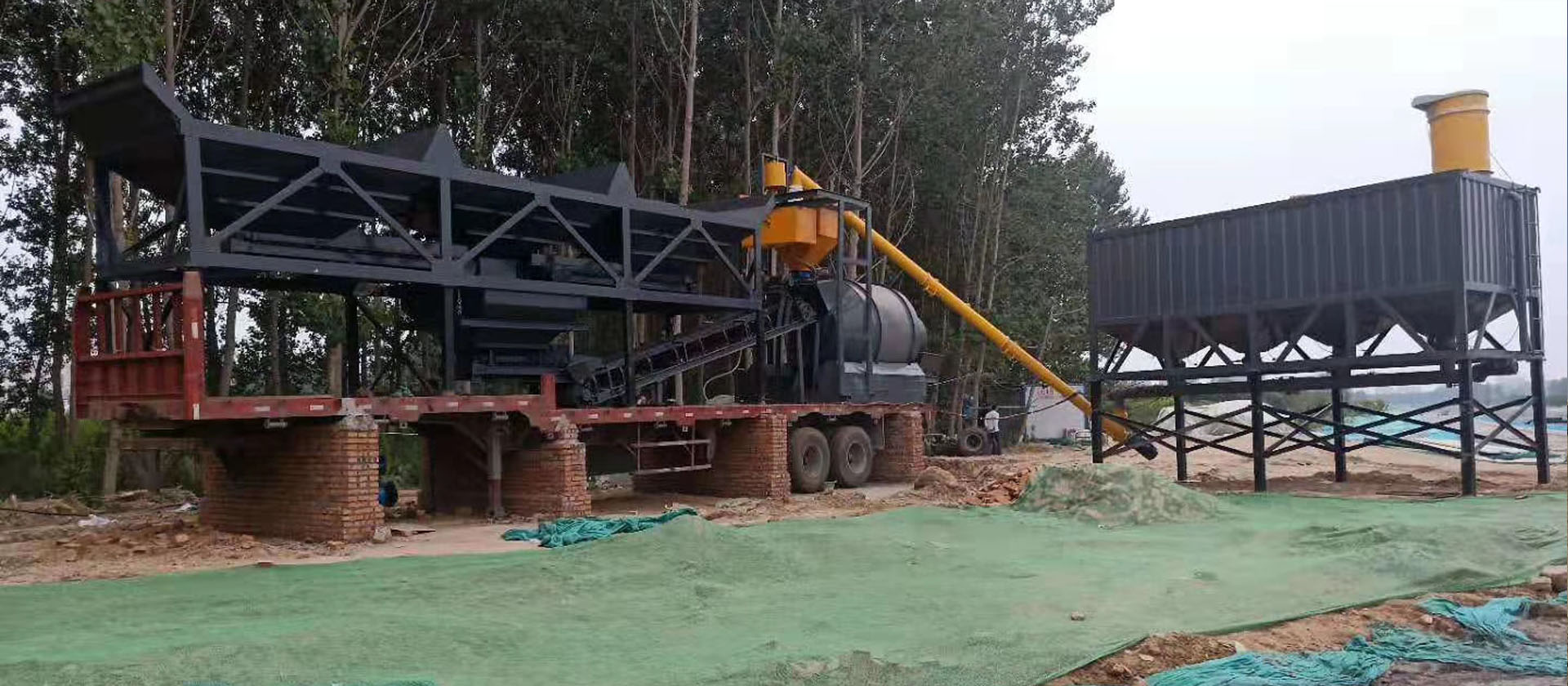 Mobile concrete mixing plant series