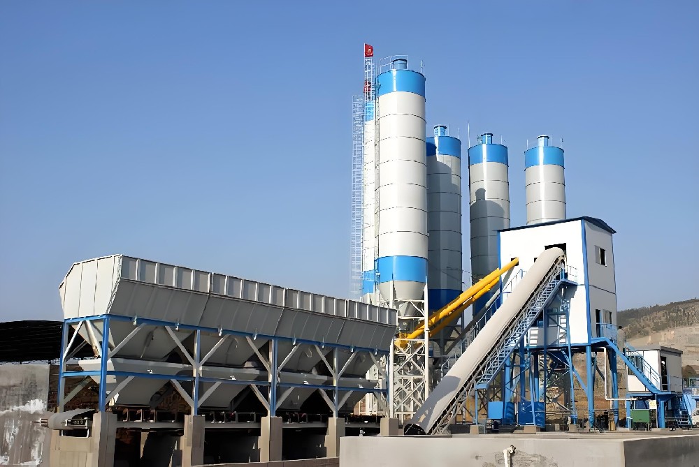 HZS90 concrete batching plant