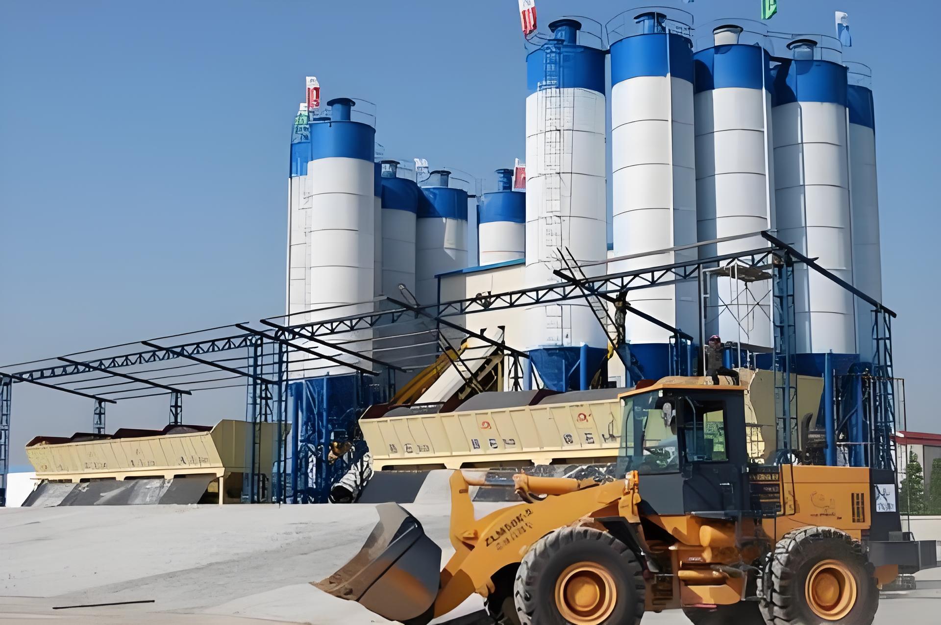 HZS60 concrete mixing plant